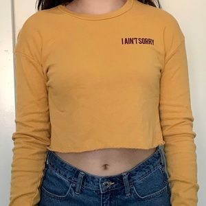 Yellow Long Sleeve Sweater